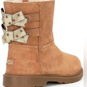 UGG Girls' Tillee Suede Bow Boots (Toddler)
